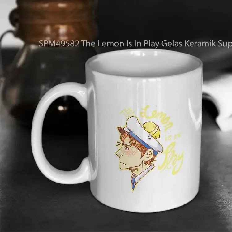 SPM49582 The Lemon Is In Play Gelas Keramik Supermug