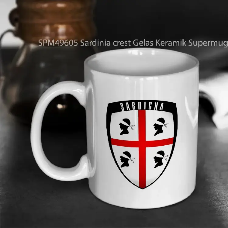 SPM49605 Sardinia crest Gelas Keramik Supermug