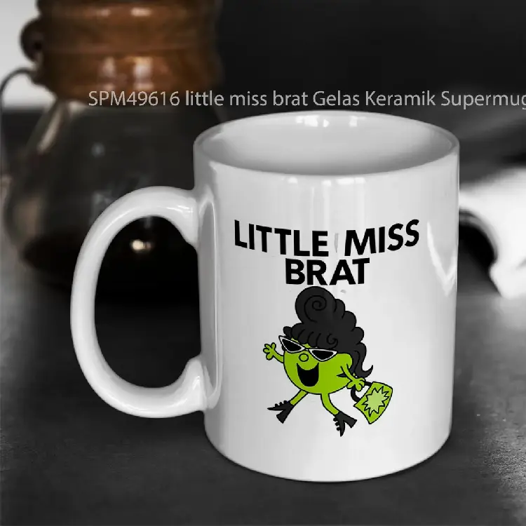 SPM49616 little miss brat Gelas Keramik Supermug