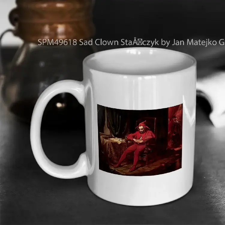 SPM49618 Sad Clown Sta%C3%85%C2%84czyk by Jan Matejko Gelas Keramik Supermug