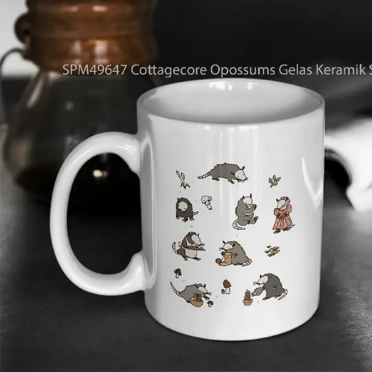 SPM49647 Cottagecore Opossums Gelas Keramik Supermug
