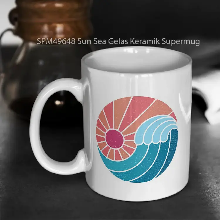 SPM49648 Sun Sea Gelas Keramik Supermug