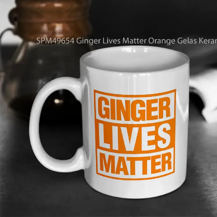 SPM49654 Ginger Lives Matter Orange Gelas Keramik Supermug