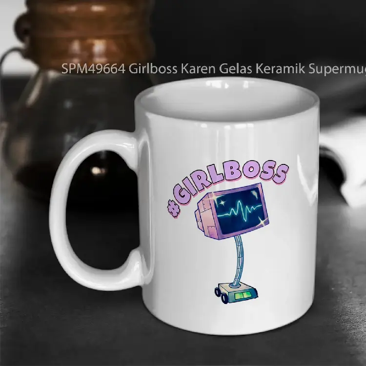 SPM49664 Girlboss Karen Gelas Keramik Supermug