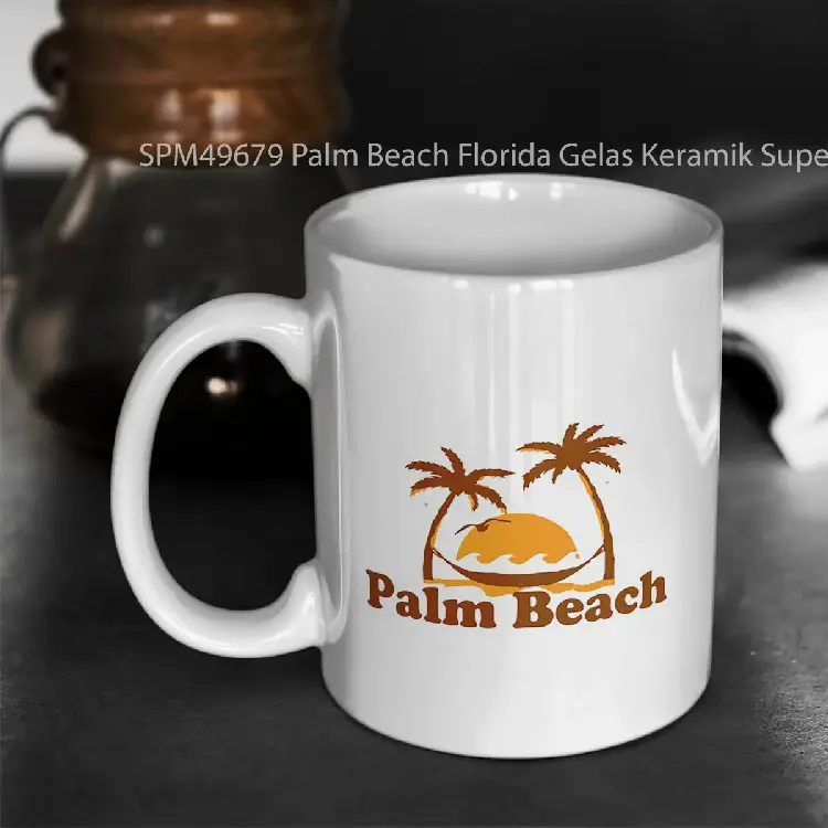 SPM49679 Palm Beach Florida Gelas Keramik Supermug