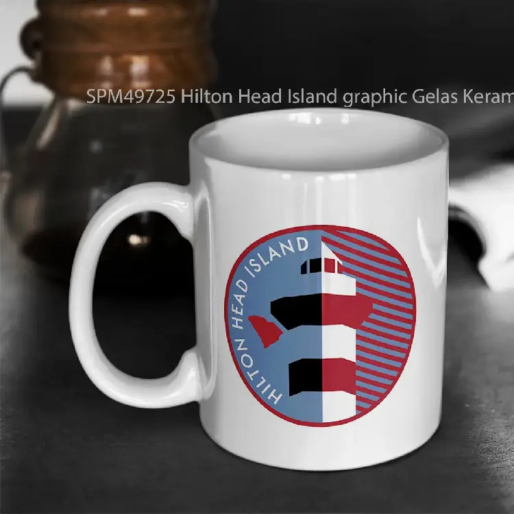 SPM49725 Hilton Head Island graphic Gelas Keramik Supermug