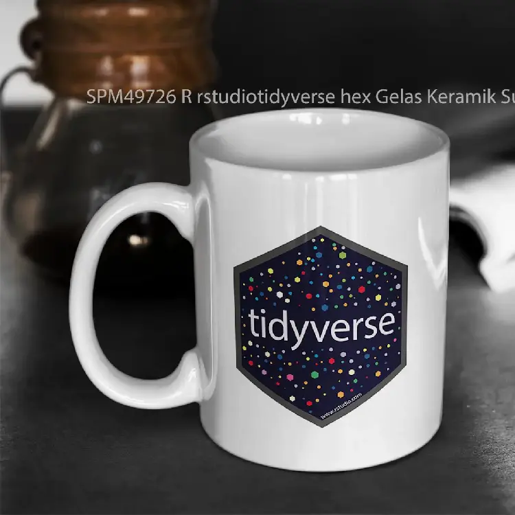 SPM49726 R rstudiotidyverse hex Gelas Keramik Supermug