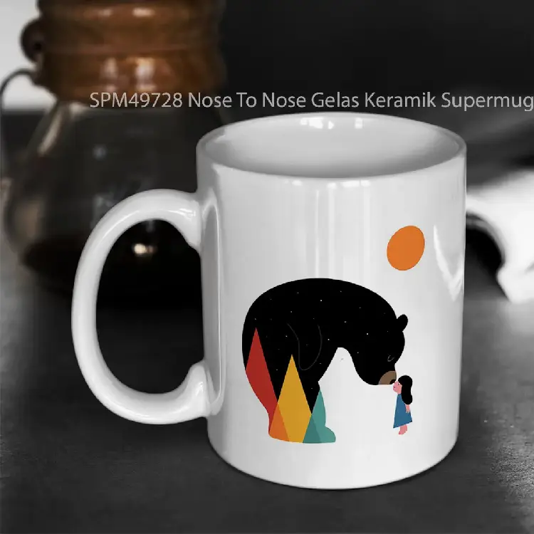 SPM49728 Nose To Nose Gelas Keramik Supermug