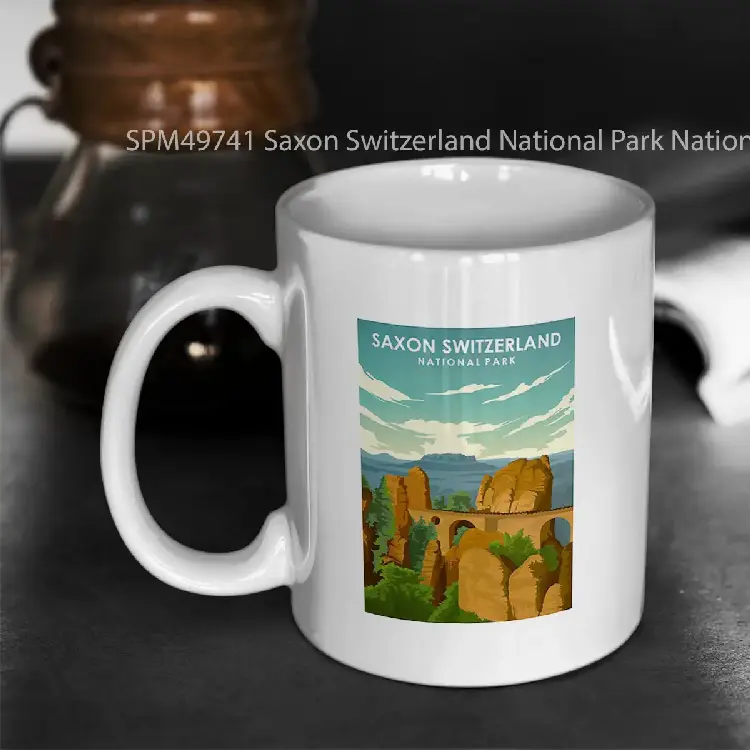 SPM49741 Saxon Switzerland National Park National Park Gelas Keramik Supermug