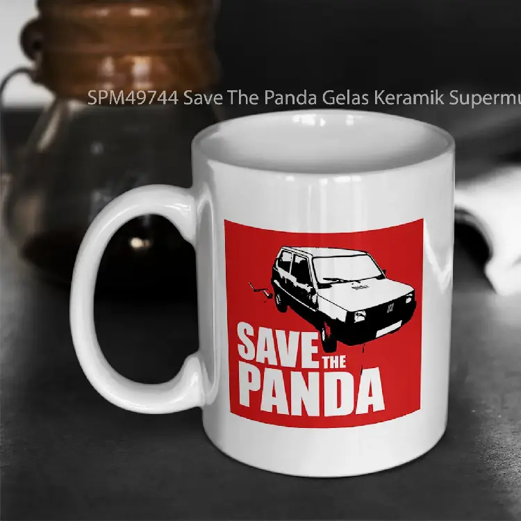 SPM49744 Save The Panda Gelas Keramik Supermug