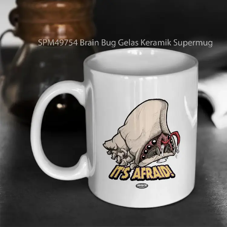 SPM49754 Brain Bug Gelas Keramik Supermug