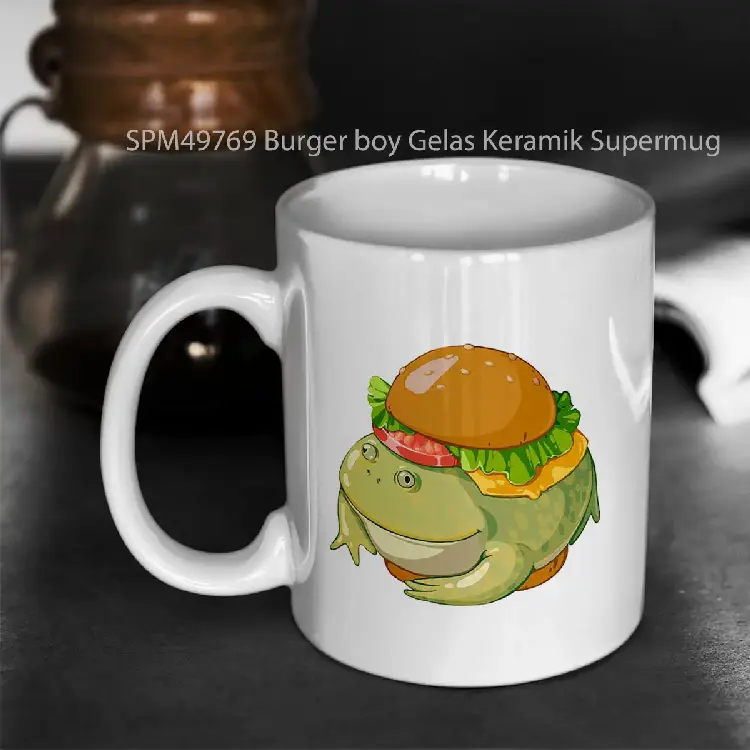 SPM49769 Burger boy Gelas Keramik Supermug