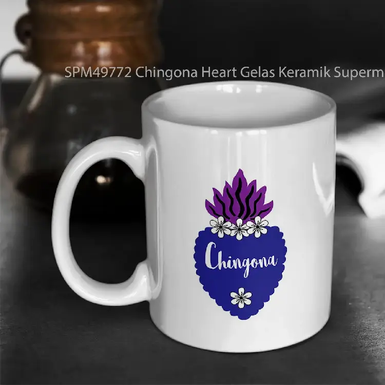 SPM49772 Chingona Heart Gelas Keramik Supermug