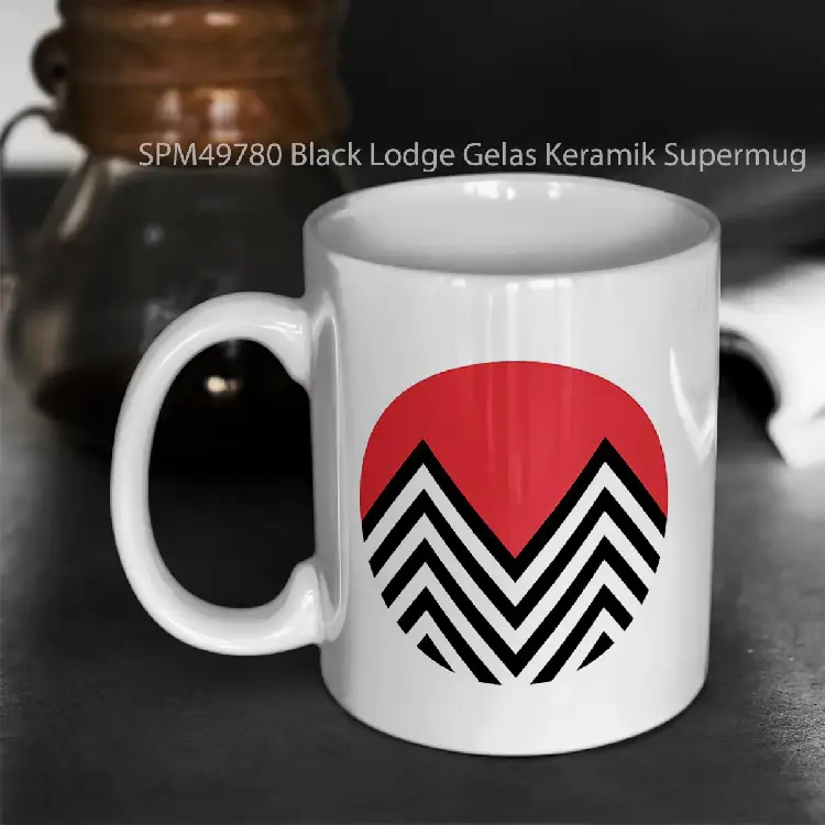 SPM49780 Black Lodge Gelas Keramik Supermug