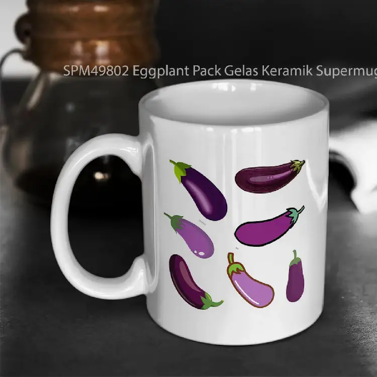 SPM49802 Eggplant Pack Gelas Keramik Supermug