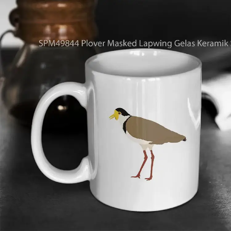 SPM49844 Plover Masked Lapwing Gelas Keramik Supermug