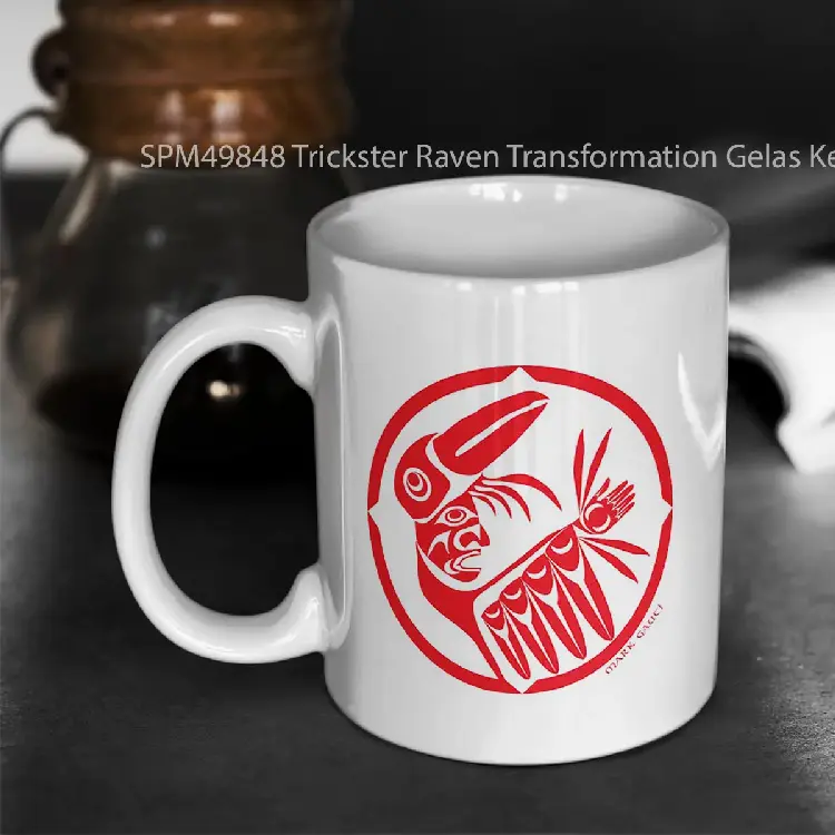 SPM49848 Trickster Raven Transformation Gelas Keramik Supermug