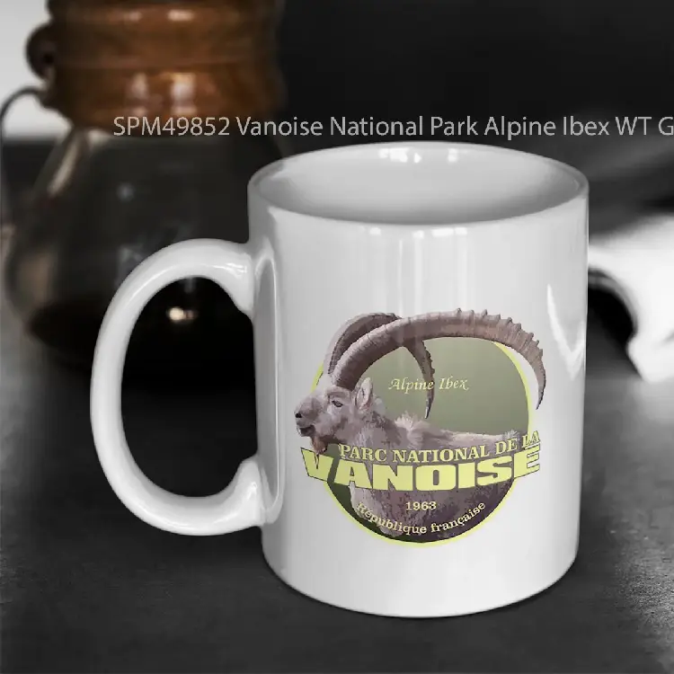 SPM49852 Vanoise National Park Alpine Ibex WT Gelas Keramik Supermug