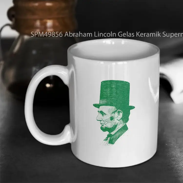 SPM49856 Abraham Lincoln Gelas Keramik Supermug