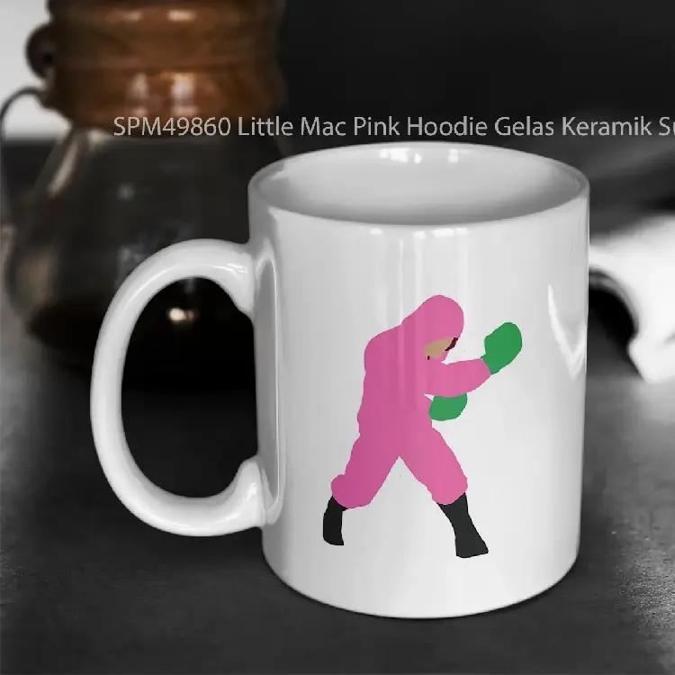 SPM49860 Little Mac Pink Hoodie Gelas Keramik Supermug