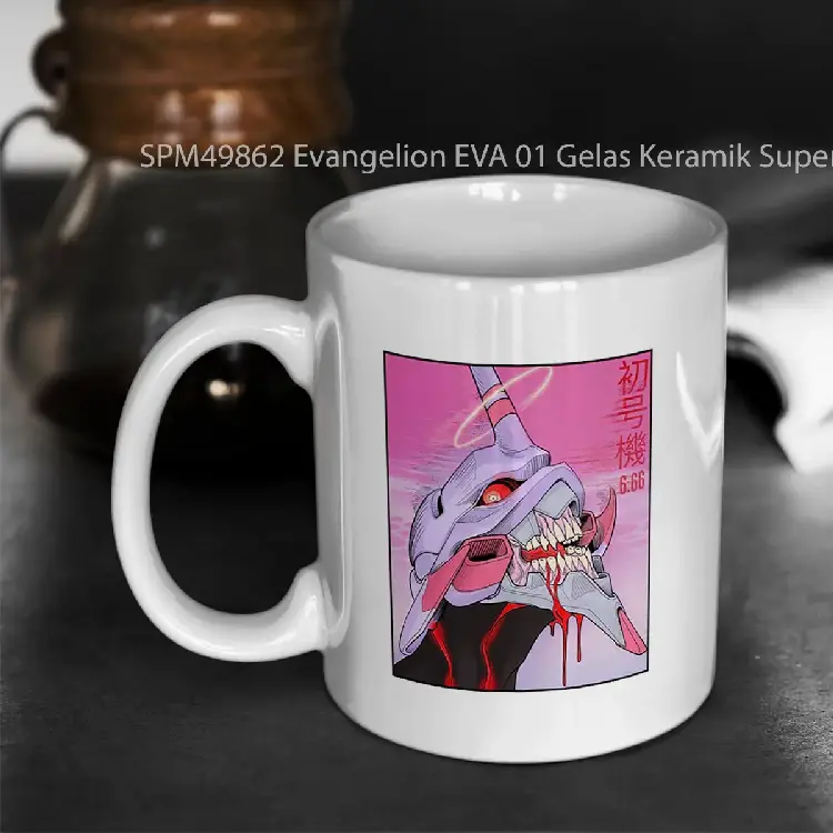 SPM49862 Evangelion EVA 01 Gelas Keramik Supermug