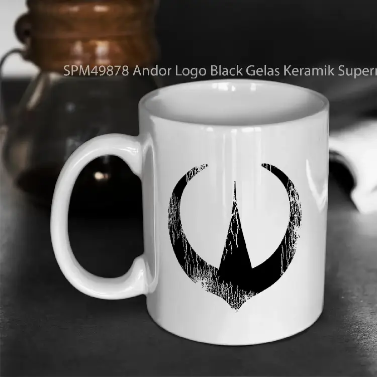 SPM49878 Andor Logo Black Gelas Keramik Supermug