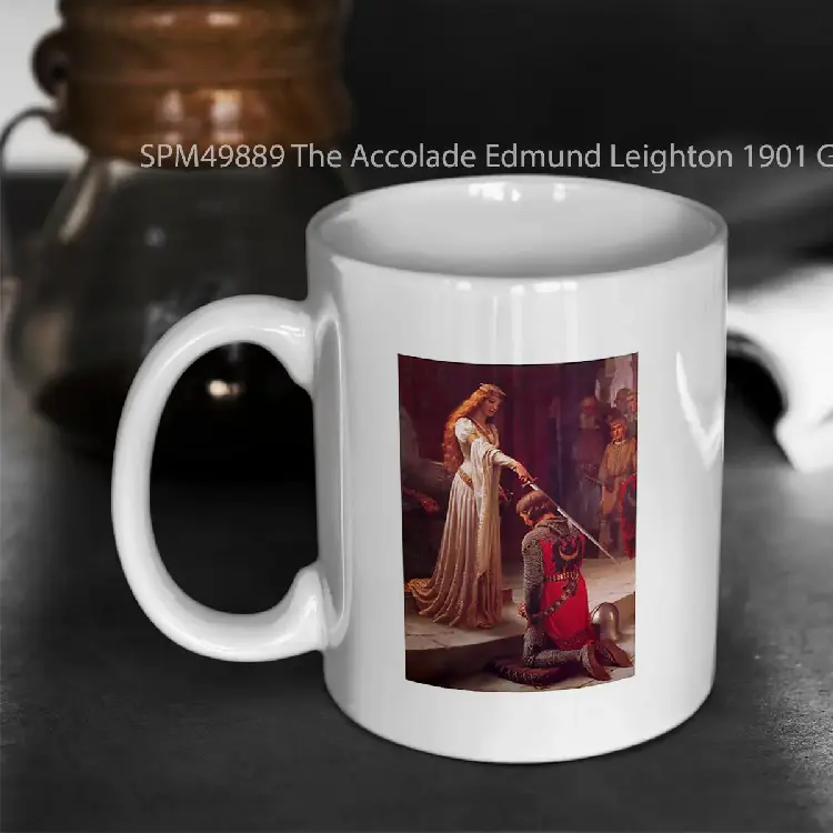 SPM49889 The Accolade Edmund Leighton 1901 Gelas Keramik Supermug