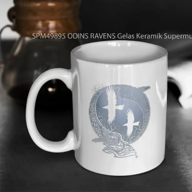 SPM49895 ODINS RAVENS Gelas Keramik Supermug