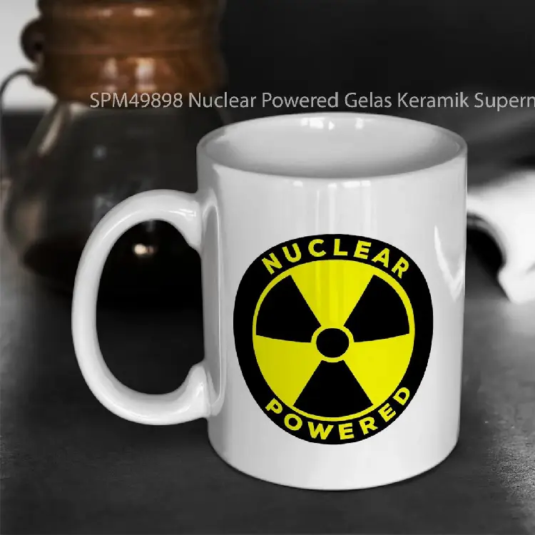 SPM49898 Nuclear Powered Gelas Keramik Supermug