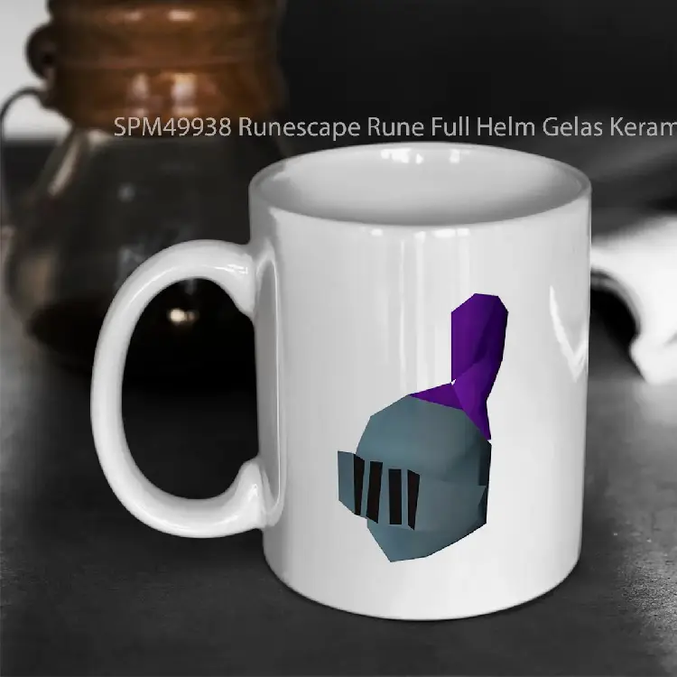 SPM49938 Runescape Rune Full Helm Gelas Keramik Supermug