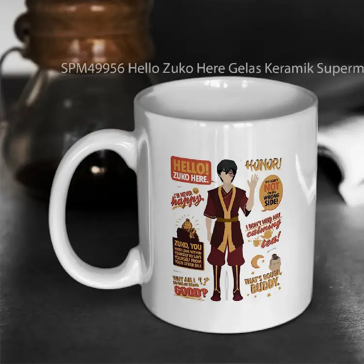 SPM49956 Hello Zuko Here Gelas Keramik Supermug