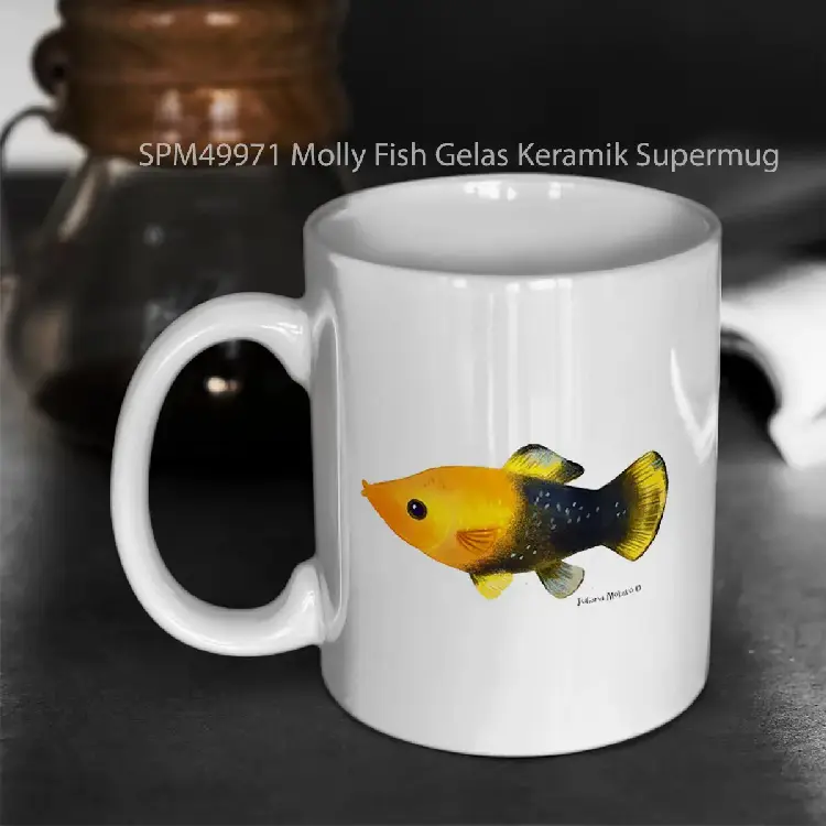 SPM49971 Molly Fish Gelas Keramik Supermug