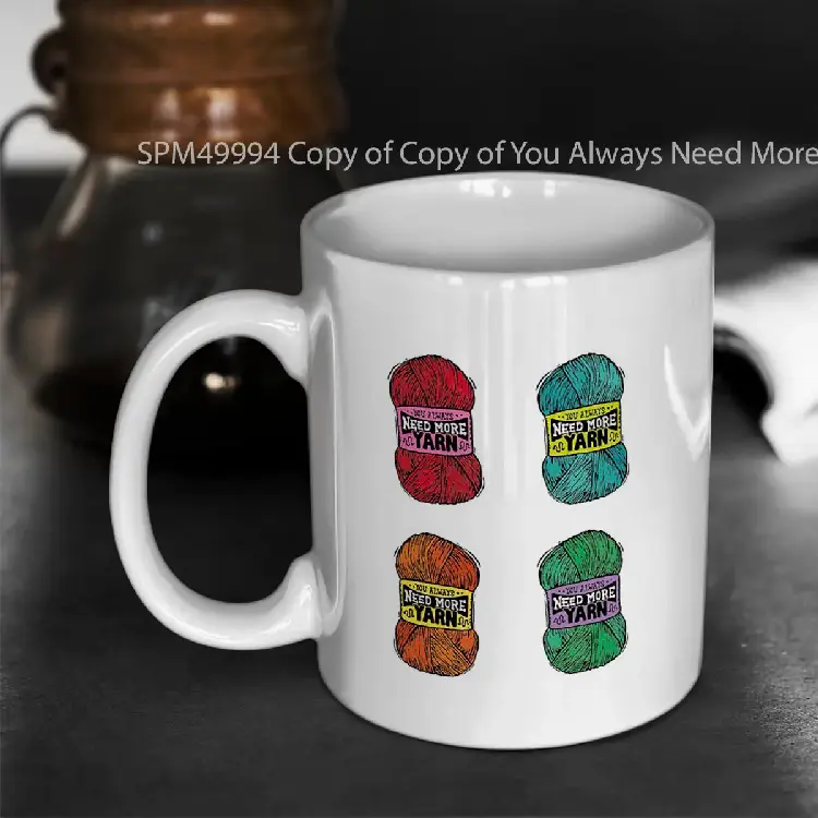 SPM49994 Copy of Copy of You Always Need More Yarn Red Gelas Keramik Supermug