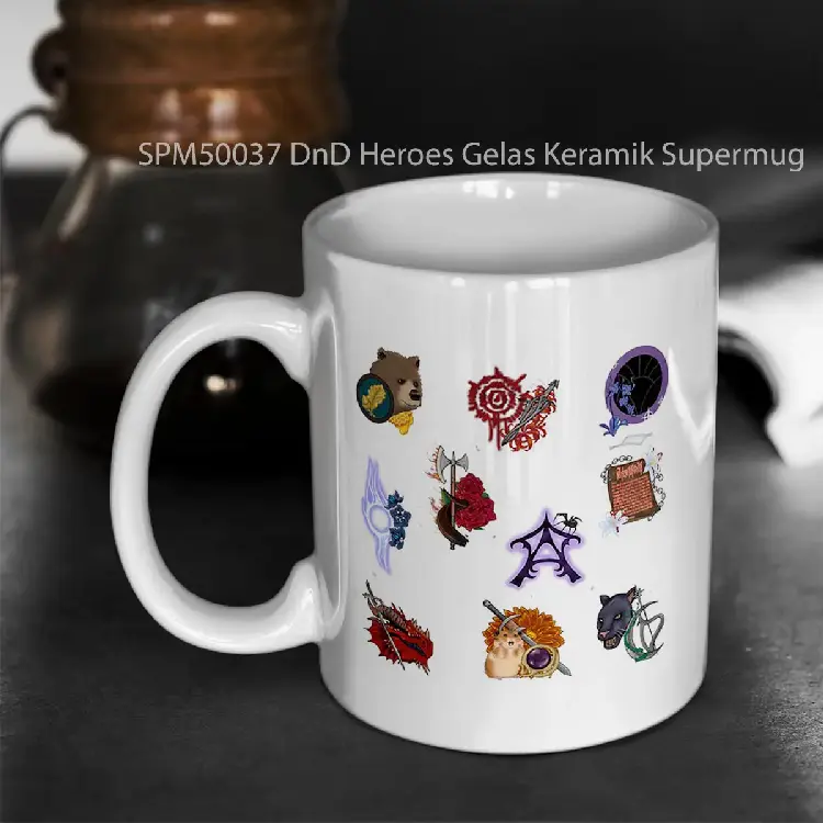 SPM50037 DnD Heroes Gelas Keramik Supermug