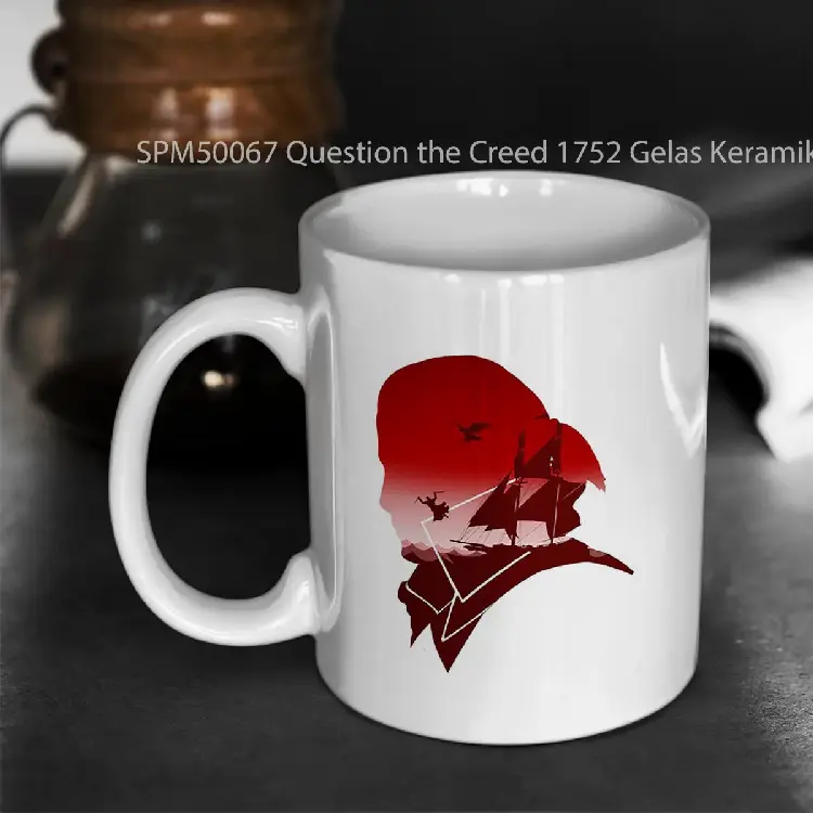 SPM50067 Question the Creed 1752 Gelas Keramik Supermug