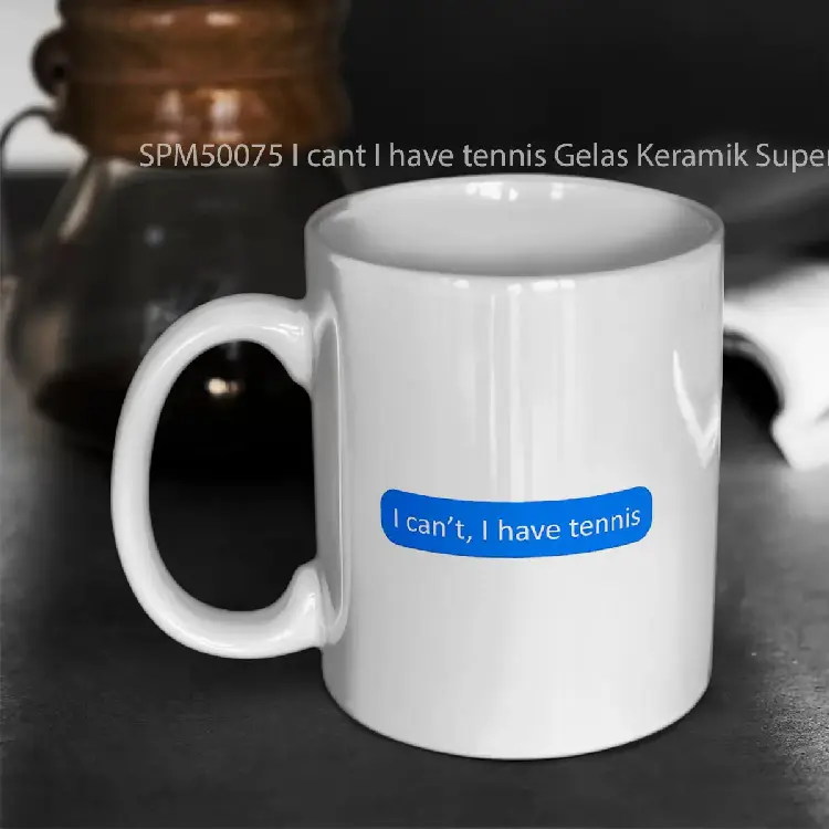 SPM50075 I cant I have tennis Gelas Keramik Supermug