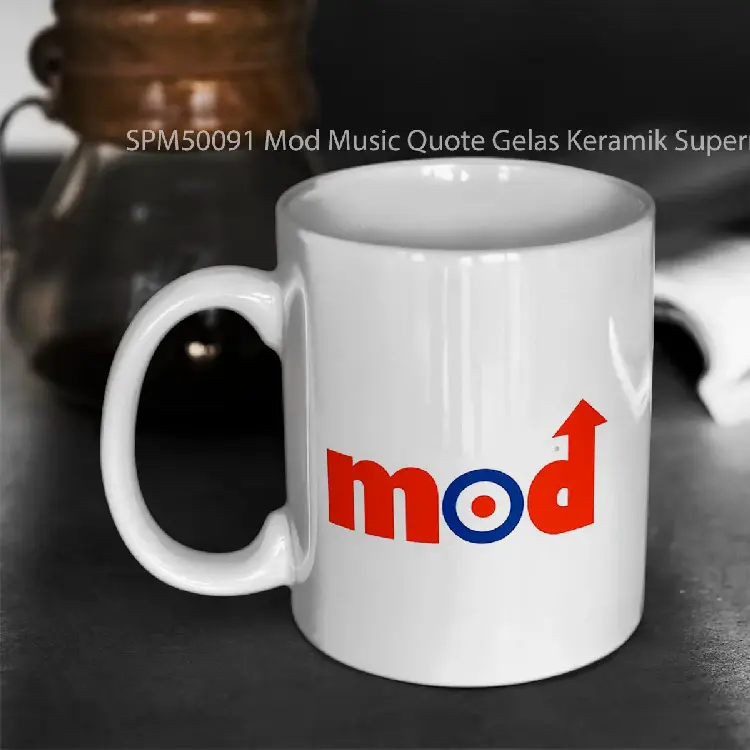 SPM50091 Mod Music Quote Gelas Keramik Supermug