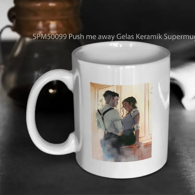 SPM50099 Push me away Gelas Keramik Supermug