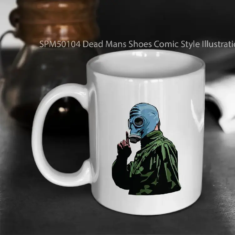 SPM50104 Dead Mans Shoes Comic Style Illustration Gelas Keramik Supermug
