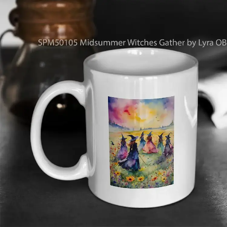 SPM50105 Midsummer Witches Gather by Lyra OBrien Gelas Keramik Supermug