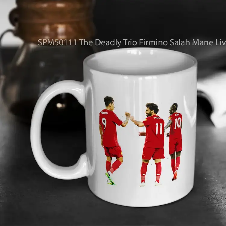 SPM50111 The Deadly Trio Firmino Salah Mane Liverpool FC Gelas Keramik Supermug