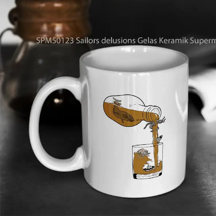 SPM50123 Sailors delusions Gelas Keramik Supermug