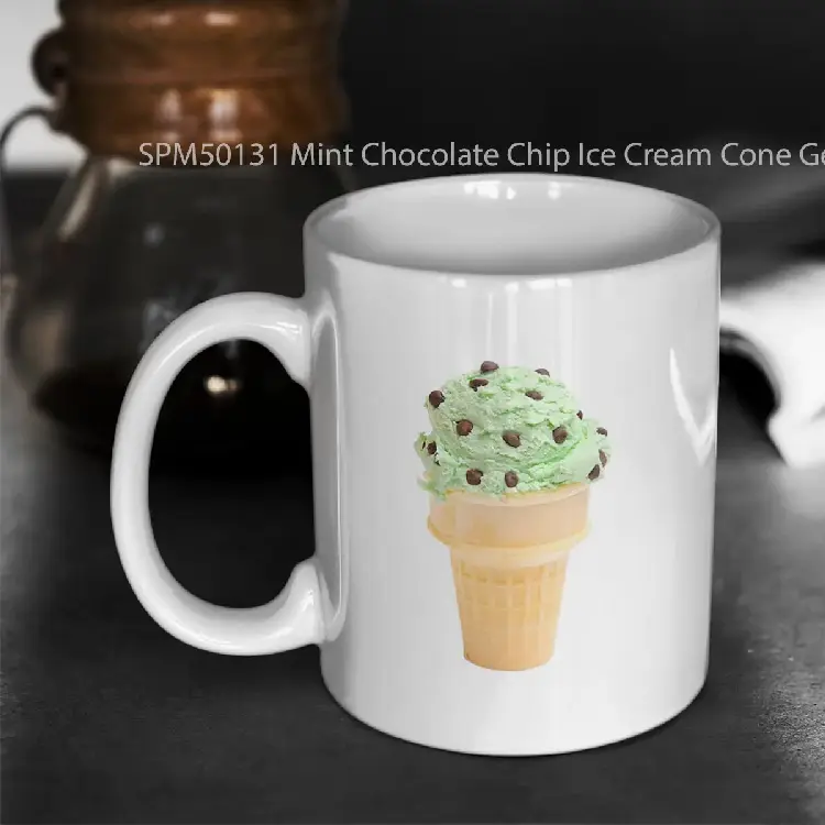 SPM50131 Mint Chocolate Chip Ice Cream Cone Gelas Keramik Supermug
