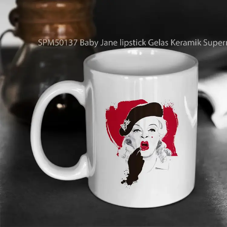 SPM50137 Baby Jane lipstick Gelas Keramik Supermug