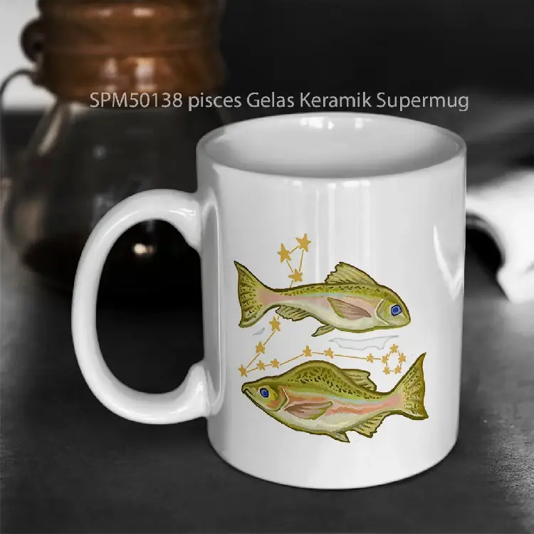 SPM50138 pisces Gelas Keramik Supermug
