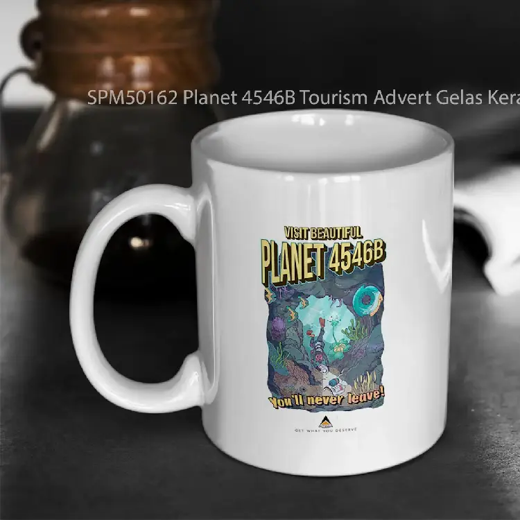 SPM50162 Planet 4546B Tourism Advert Gelas Keramik Supermug