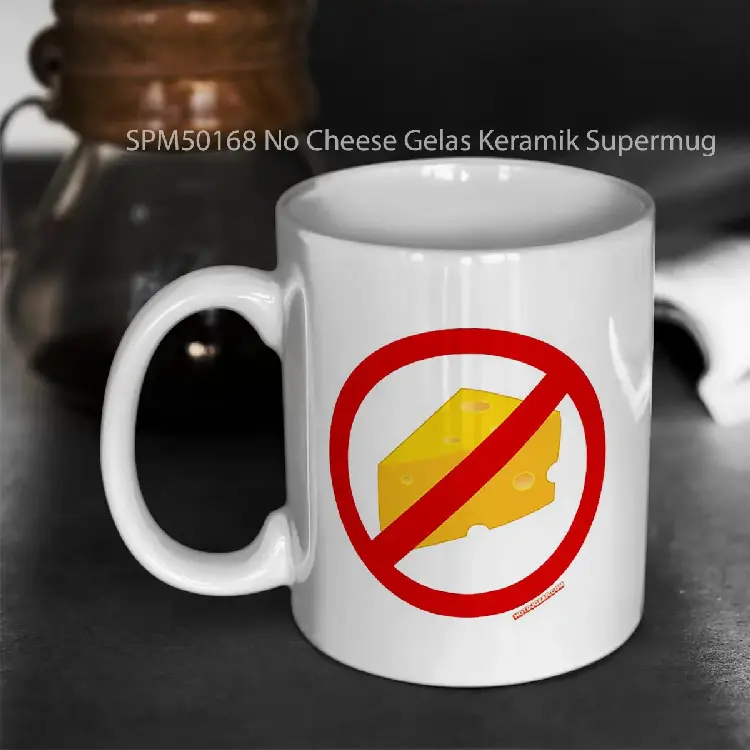 SPM50168 No Cheese Gelas Keramik Supermug
