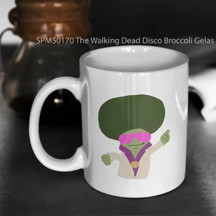 SPM50170 The Walking Dead Disco Broccoli Gelas Keramik Supermug