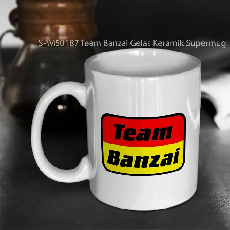 SPM50187 Team Banzai Gelas Keramik Supermug