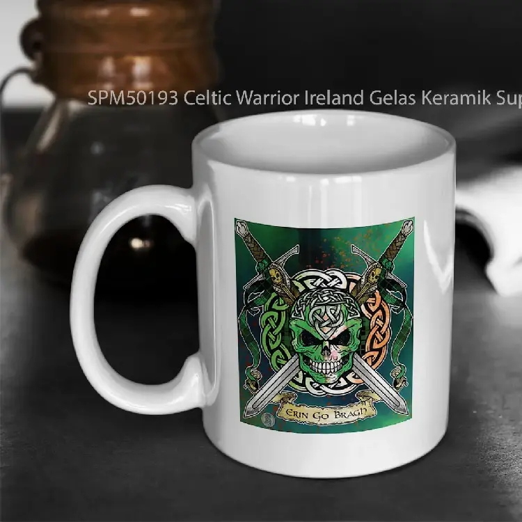 SPM50193 Celtic Warrior Ireland Gelas Keramik Supermug